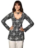 Greciilooks Floral Short Kurti